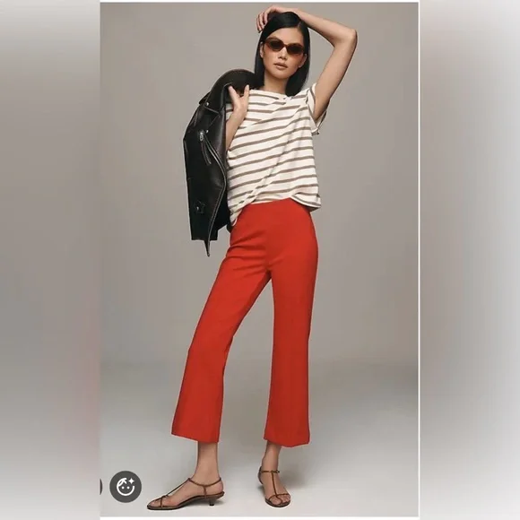 The Margot Kick-Flare Crop Pants by Maeve | Sz XS | Like New - Picture 1 of 6